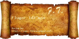 Fluger Tímea névjegykártya