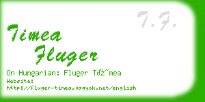 timea fluger business card